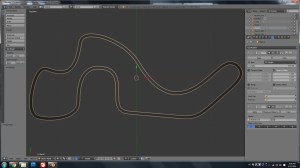 texture road curve blender applying maintain modifier roads materials object single