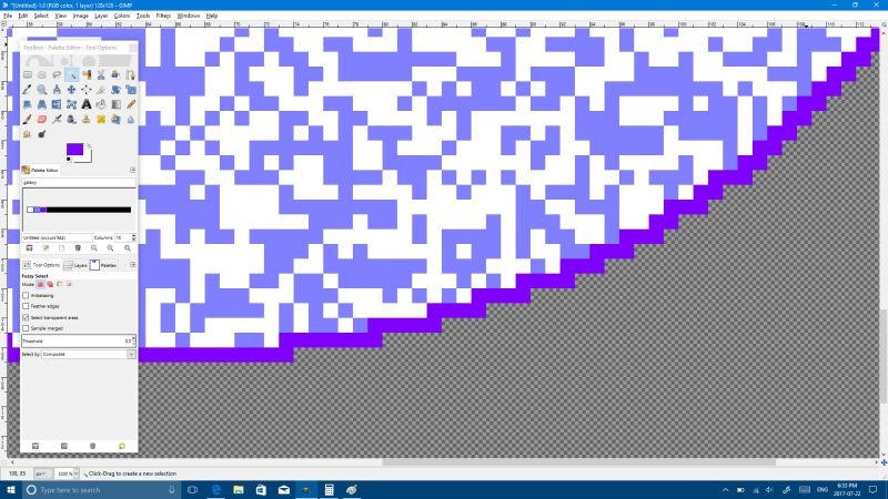 Adding Diagonal Pixel Border In Gimp Graphic Design Stack Exchange - Premium Dark Design Gallery - Ultra HD