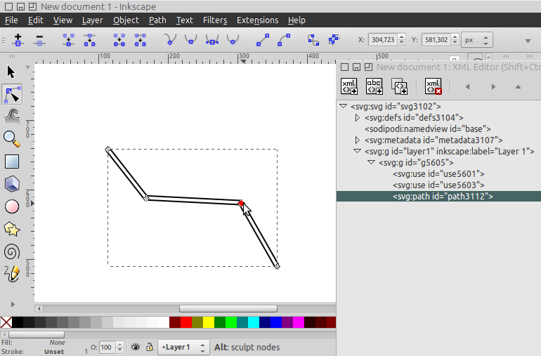 Schneller Tipp So Erstellen Sie Konische Linien In Inkscape Design Illustration Website Entwicklung Computerspiele Und Mobile Anwendungen