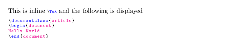 Verbatim Inserting Latex Code Into Latex Tex Latex Stack Exchange - Gorgeous Mobile Nature Designs | Free Download