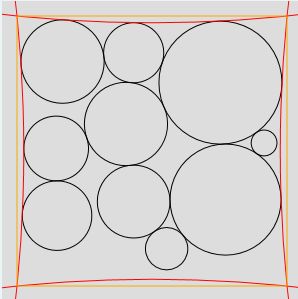 Square Packing 6 Circles In Rectangle Inrikohalf - Modern Nature Design - Full HD