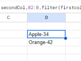 Google Sheets Dropdown From Two Different Columns Stack Overflow