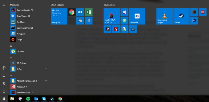 Confusing Start Menu In Windows 10 Super User - Premium Gradient Pattern Gallery - Desktop