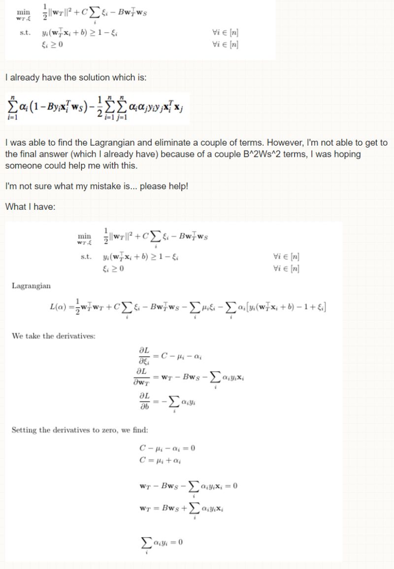 Optimization Concavity Of Svm Dual Formulation Cross Validated - Premium Gradient Background Gallery - Full HD