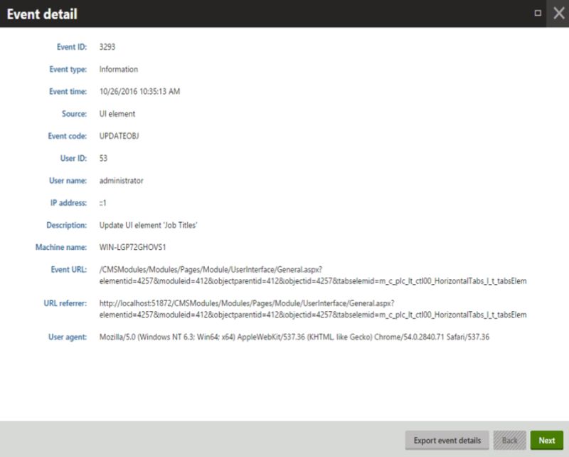 Kentico 9 Parent Child User Interface - Best Dark Designs in Desktop