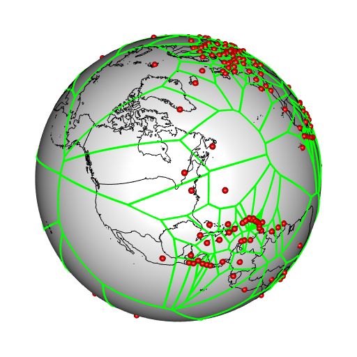 Spherical Voronoi Diagram - Premium Ocean Design Gallery - High Resolution