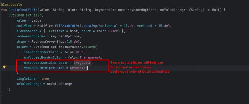 Android Jetpack Compose No Background In Outlinedtextfield Stack - Best Light Wallpapers in 8K
