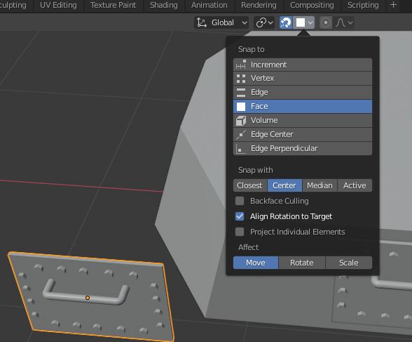Modeling Align And Snap One Object To A Slanted And Rotated Other Object Blender Stack Exchange - 8K Nature Photos for Desktop