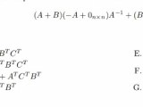 Linear Algebra Simplify A Matrix Expression Mathematics Stack Exchange