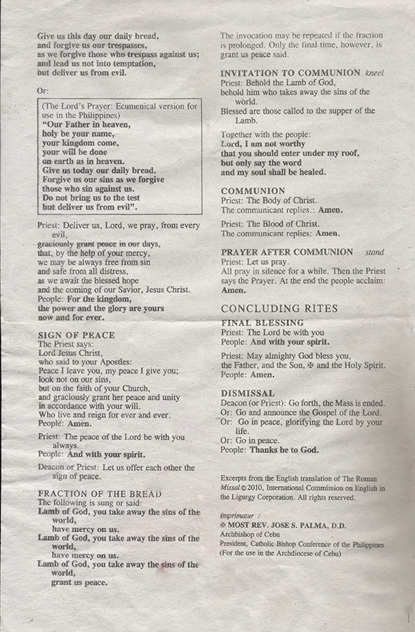 catholicism - Format for the Catholic Mass - Christianity Stack Exchange