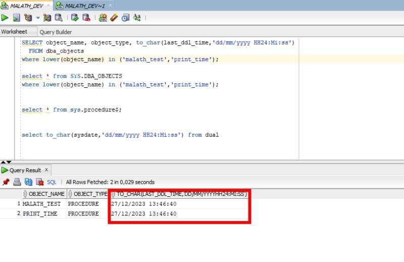 Ddl Oracle Procedure S Last Ddl Time Is Not Changed Stack Overflow - Stunning Vintage Art - Ultra HD