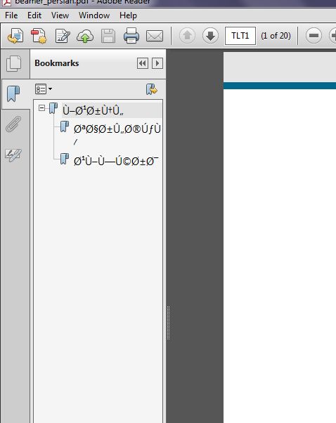 Beamer Customizing Pdf Bookmark Tex Latex Stack Exchange - Mobile Geometric Pictures for Desktop