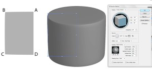 cylinder graphic illustrator distorted revolved rectangle sharp isn pure shape