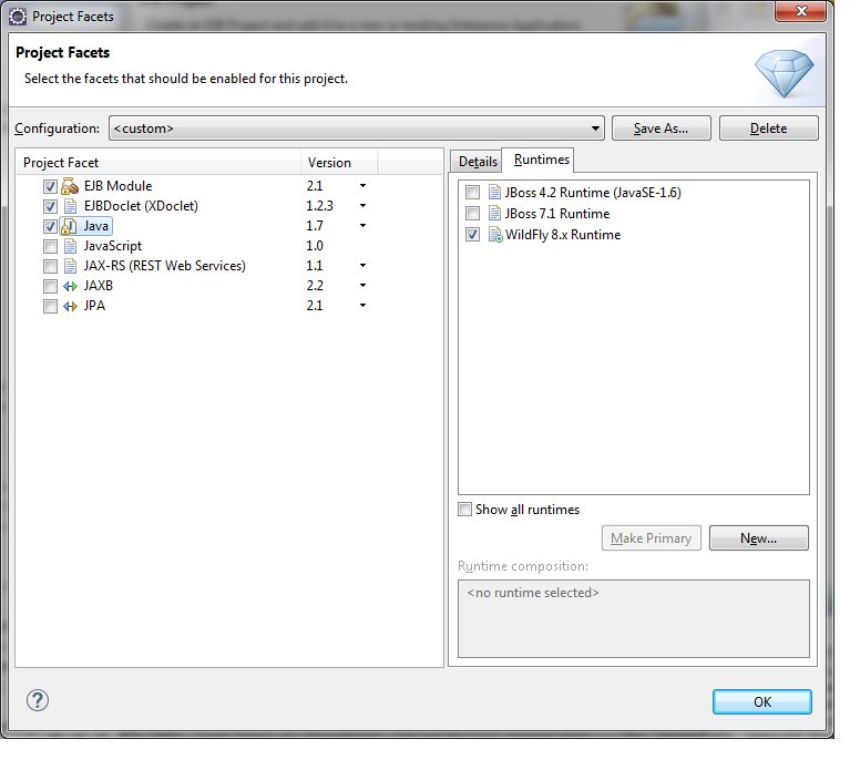 Java Why Eclipse Is Not Allowing Me To Select Ejb Client Jar For A 2 - Mobile Gradient Textures for Desktop
