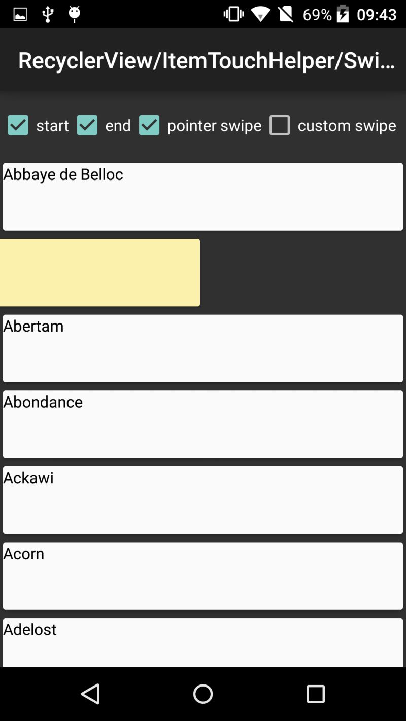 Android How Can Recyclerview Itemtouchhelper Lock Swipe Item Stack - Download Stunning Dark Design | Desktop