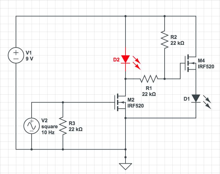 Alternating Leds Through N Mosfets Electrical Engineering Stack Exchange - Premium Light Image Gallery - Desktop