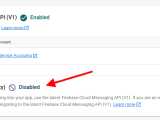 Node Js Firebase Cloud Messaging Nodejs Project Not Permitted Stack