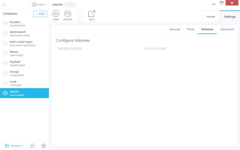 Docker Macos Kitematic How To Configure Volumes Stack Overflow - Premium Light Art Gallery - Desktop