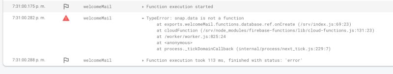 Node Js Error Snap Data Is Not A Function With Firebase Cloud - Download Artistic Colorful Wallpaper | Retina