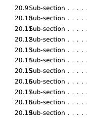 Sectioning Problem With Table Of Contents Number Of Section Overlap - Modern Sunset Design - Mobile