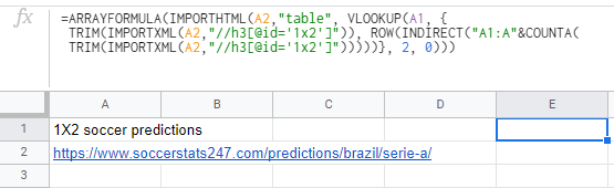Table includes games played, points, wins, draws, & losses for your favorite teams! Google Sheets Specify The Table To Import Via Importhtml Importxml According To Its Title Name Stack Overflow