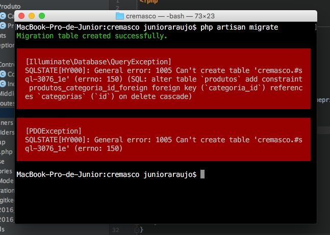 Php Artisan Migrate Results Sqlstate Hy000 General Error 1005 On - Premium Geometric Background Gallery - Desktop