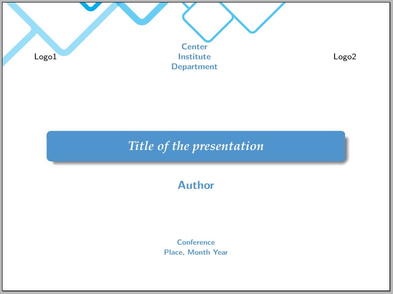 Customizing Beamer Title Page Tex Latex Stack Exchange - Ocean Design Collection - Retina Quality