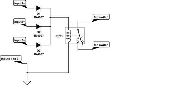Control One Relay Via Multiple 12 V Dc Signals Electrical Engineering Stack Exchange - Best City Arts in Ultra HD