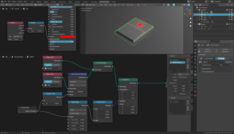 Can I Use A Geometry Node To Select Or Modify The Material Of A Single - Premium Gradient Design Gallery - HD