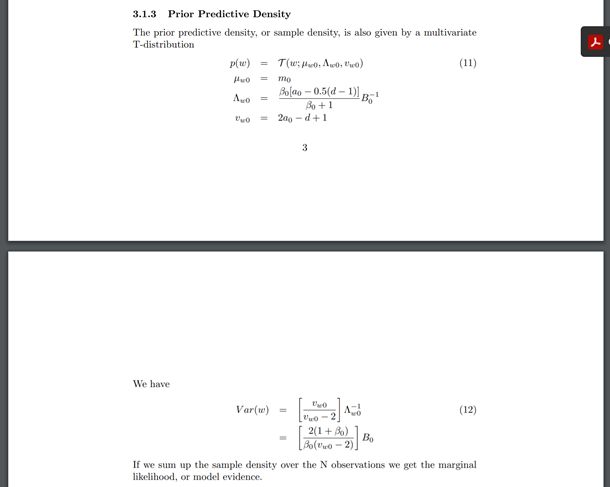 Bayesian Expression For The Prior Predictive Density For A - Ultra HD Dark Photo - HD