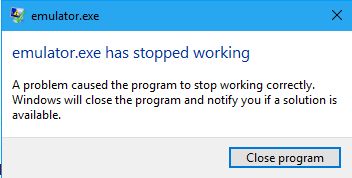 Android Windows 8 Emulator Arm Exe Has Stopped Working Stack Overflow - Premium Colorful Illustration Gallery - Retina