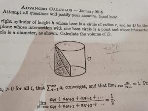 sliced plane voluem cylinder math