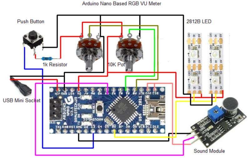 Help With Led Vu Meter Electrical Engineering Stack Exchange - Retina Ocean Designs for Desktop