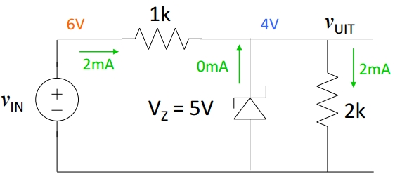 Calculating The Voltage Of Zenerdiode Electrical