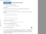 Polynomial Curve Fitting And Linear Algebra Mathematics Stack Exchange