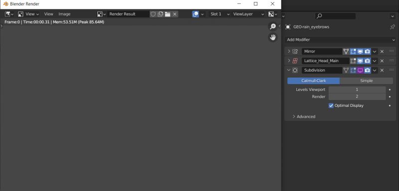 Animation Rain Rig Not Rendering Eyebrows Blender Stack Exchange - Download Artistic Sunset Art | High Resolution