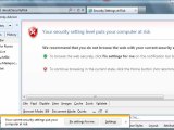 Internet Explorer Your Current Security Settings Put Your Computer