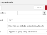 Unable To Pass Payload Parameters To Node Red Http Request Stack Overflow