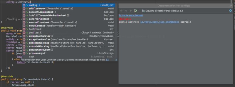 Eclipse Intellij Show The Method Description And Comments When The - High Quality Abstract Image - High Resolution