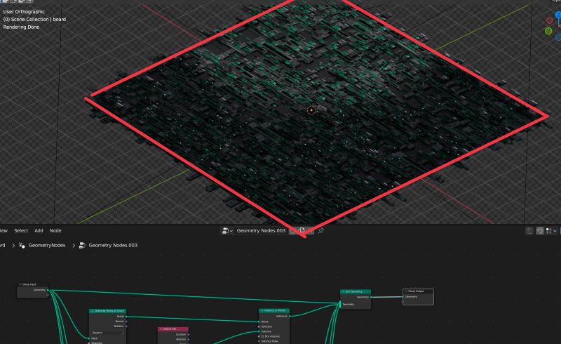 Node Editor Mask For Procedural Objects On Plane Blender Stack Exchange - Download Modern Sunset Background | Retina