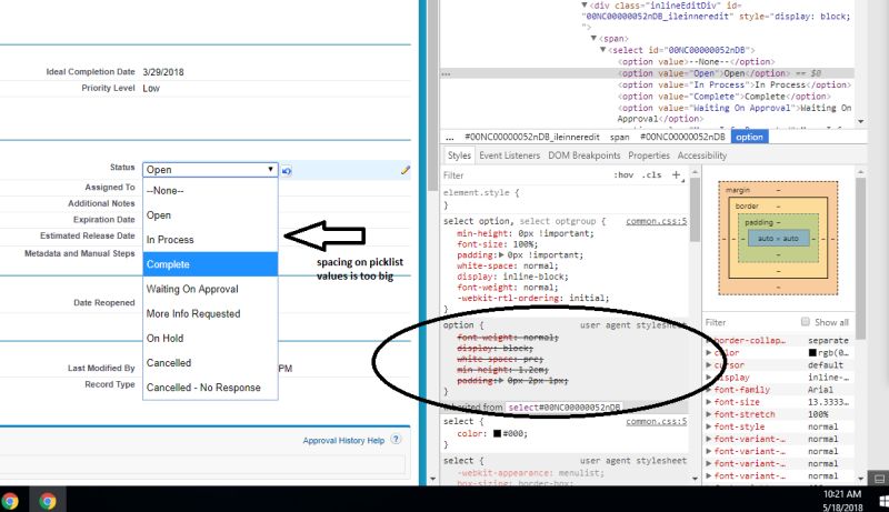 Css Salesforce Picklists Extra Padding Margin On Standard Layouts - Full HD Nature Images for Desktop