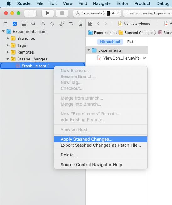 Swift I Accidentally Stashed Changes And Reverting My Xcode Project - Best Dark Designs in HD