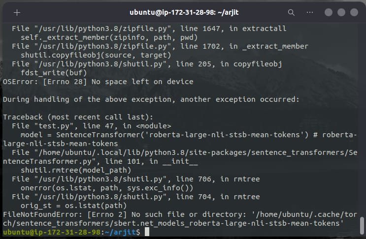 Python What Is Key Error 111 In Sentence Transformers Stack Overflow - Gorgeous Landscape Background - Desktop