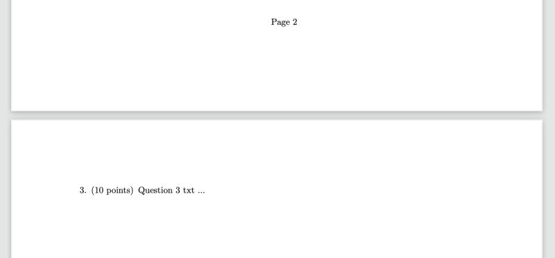 Errors Text Before Question In Exam Class Tex Latex Stack Exchange - Classic City Pattern - Mobile