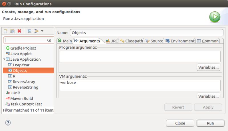 Eclipse Setting Verbose Class Flag For Launch Configuration Stack - Dark Art Collection - Retina Quality