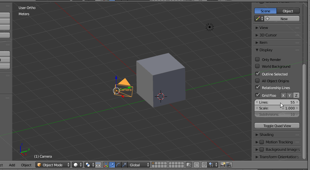 Is There A Way To Disable The Grid In Orthographic View Blender Stack Exchange