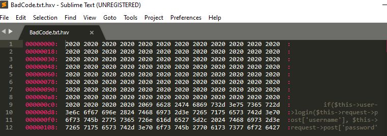 Trojan Malicious Code Somehow Hidden With Whitespace Information - Premium Dark Texture Gallery - Desktop