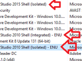 Uninstall What Is Microsoft Visual Studio Shell Isolated And