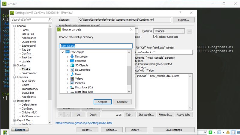 Windows Start Up Cmder Conemu Console In A Specific Folder Stack - Premium City Photo Gallery - 8K