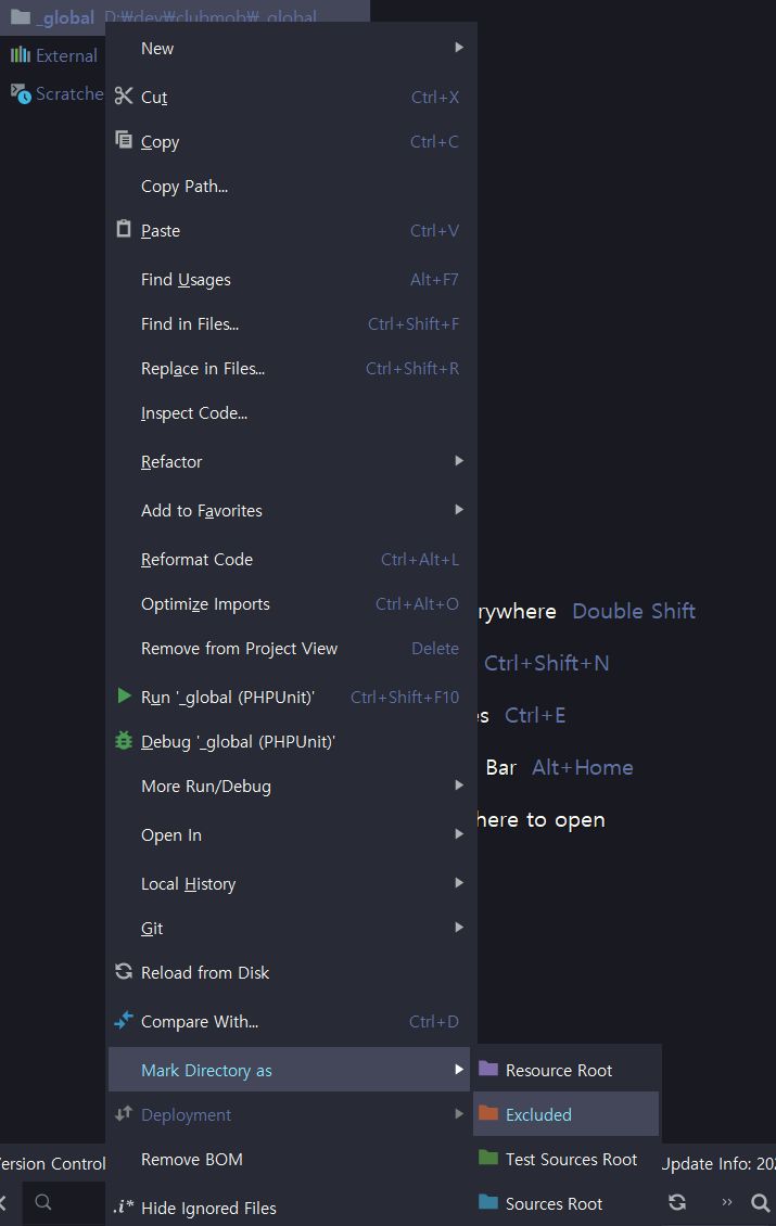 Intellij Idea How Can I See My Excluded Folders In Phpstorm 2020 3 Stack Overflow - Elegant Abstract Image - Desktop
